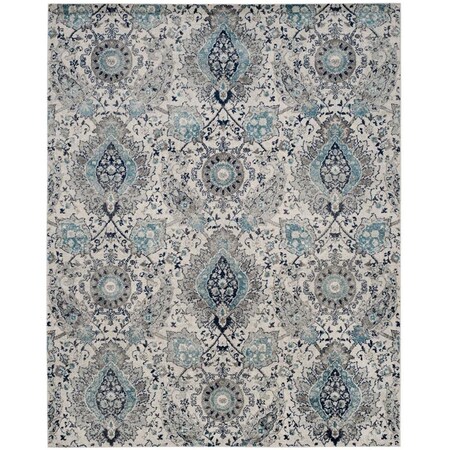 Safavieh Madison Large Rectangle Area Rug, Cream and Light Grey - 10 x 14 ft. MAD600C-10